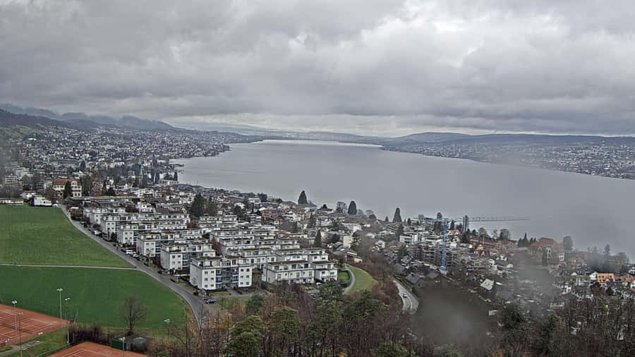Horgen Switzerland Lake Zurich View Wallpaper