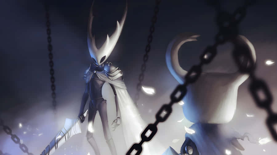 Hornet In Chains Hollow Knight Silksong Wallpaper