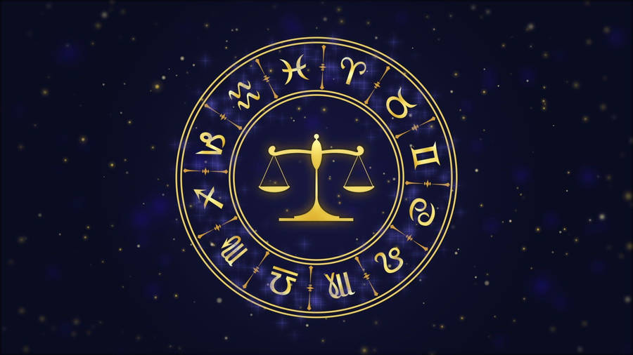Horoscope Chart Wheel Libra Wallpaper