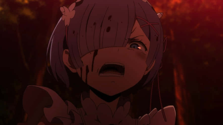 Horrified Anime Character Wallpaper