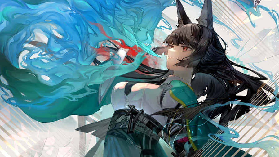 Hoshimi Miyabi Character Art Wallpaper