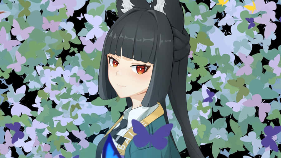 Hoshimi Miyabi Character Art Wallpaper