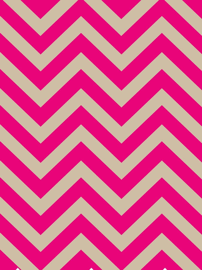 Hot Pink And White Chevron Pattern Wallpaper