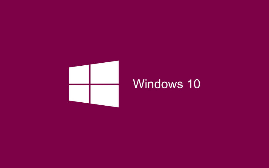 Hot Pink White Windows 10 Logo Wallpaper