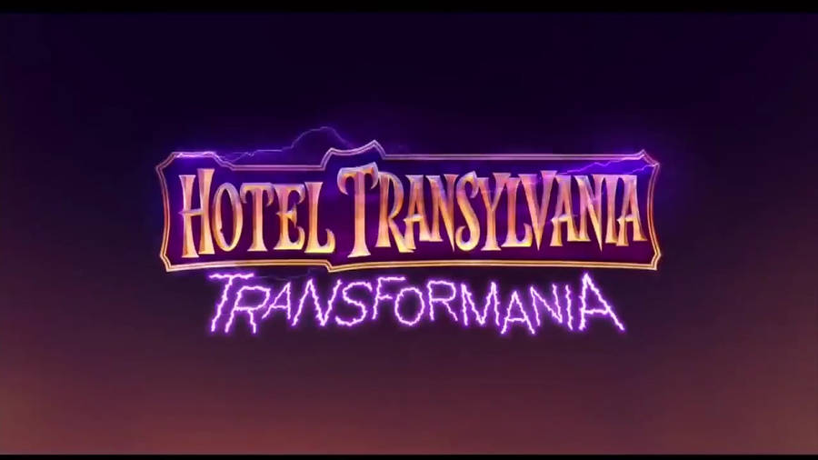 Hotel Transylvania Transformania Purple Logo Wallpaper