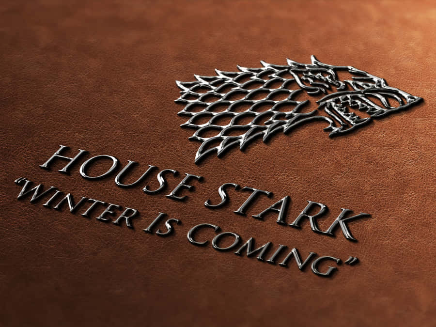 House Stark 3d Embossed Wallpaper