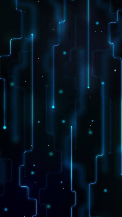 Htc Blue Circuit Lights Wallpaper
