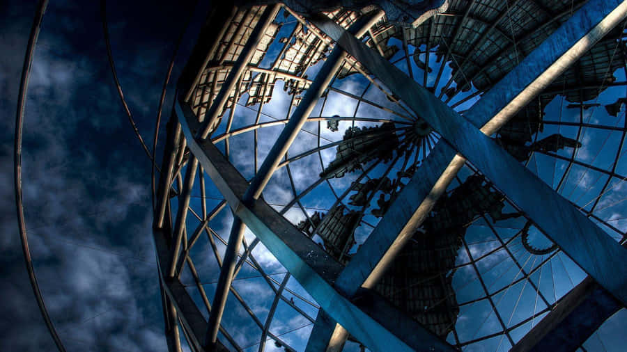 Huge Metal Globe Wallpaper