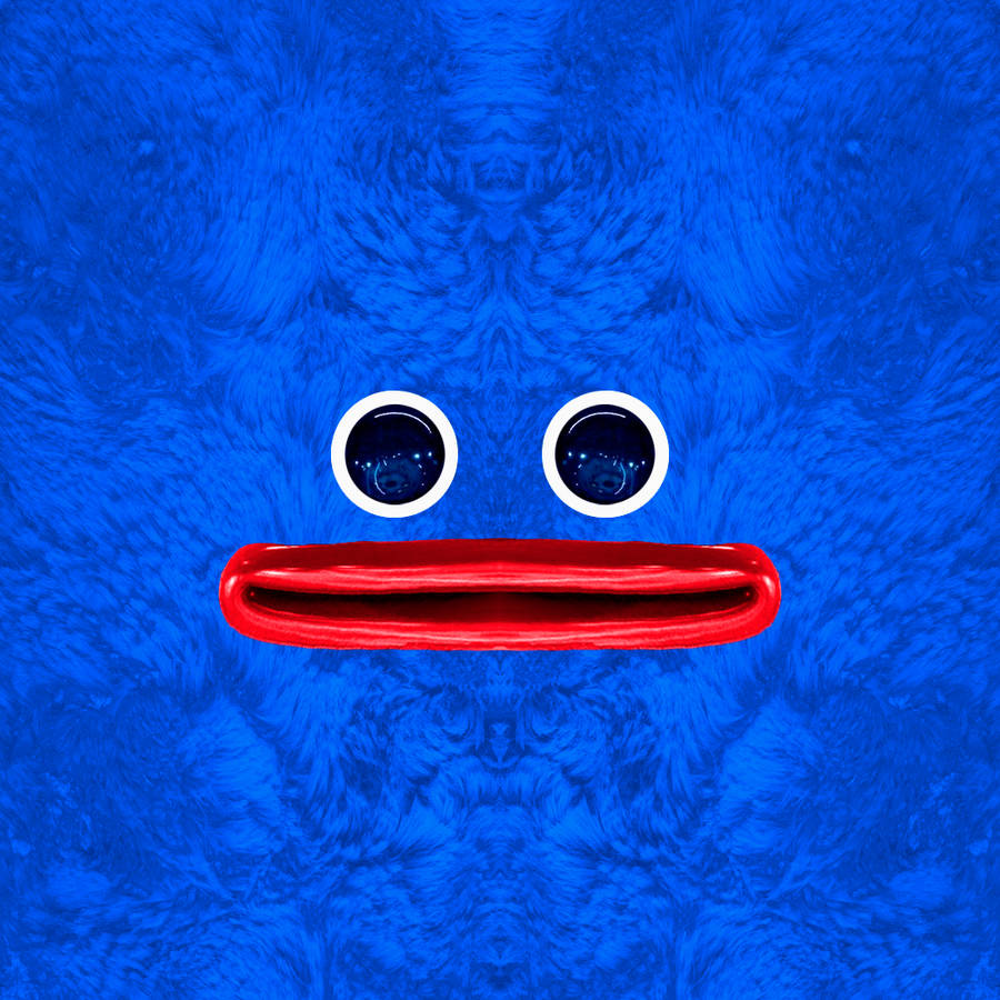 Huggy Wuggy Blue-furred Face Wallpaper