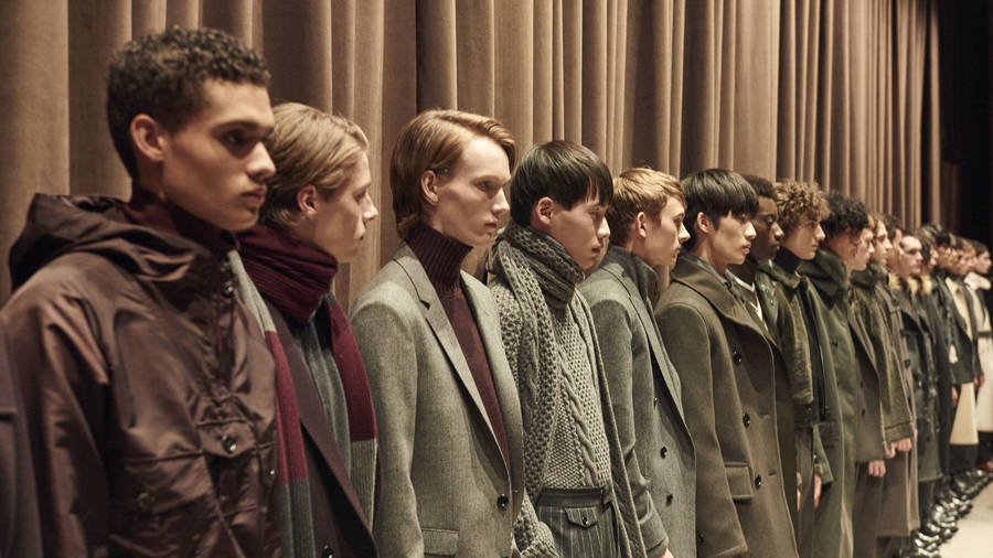 Hugo Boss Models Lined-up Wallpaper
