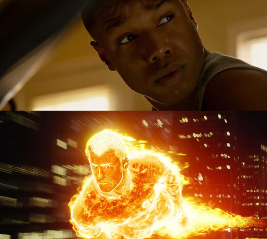 Human Torch Transformation Wallpaper