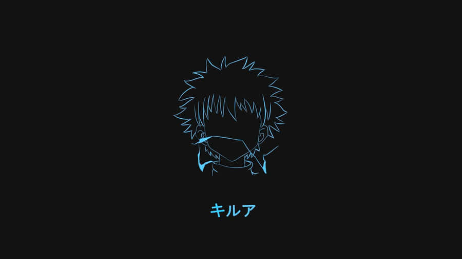 Hunter X Hunter Killua Zoldyck Minimalist Art Wallpaper