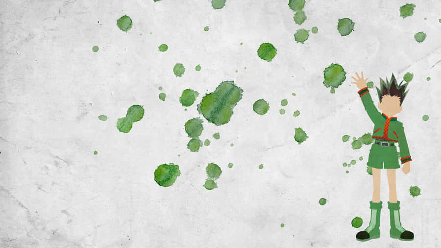 Hunter X Hunter Minimalist Green Gon Wallpaper