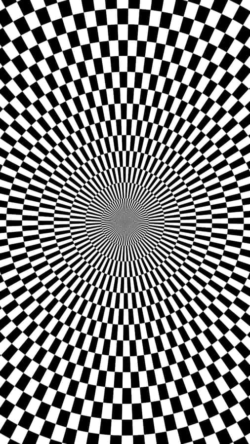 Hypnotic Checkered Vortex.jpg Wallpaper
