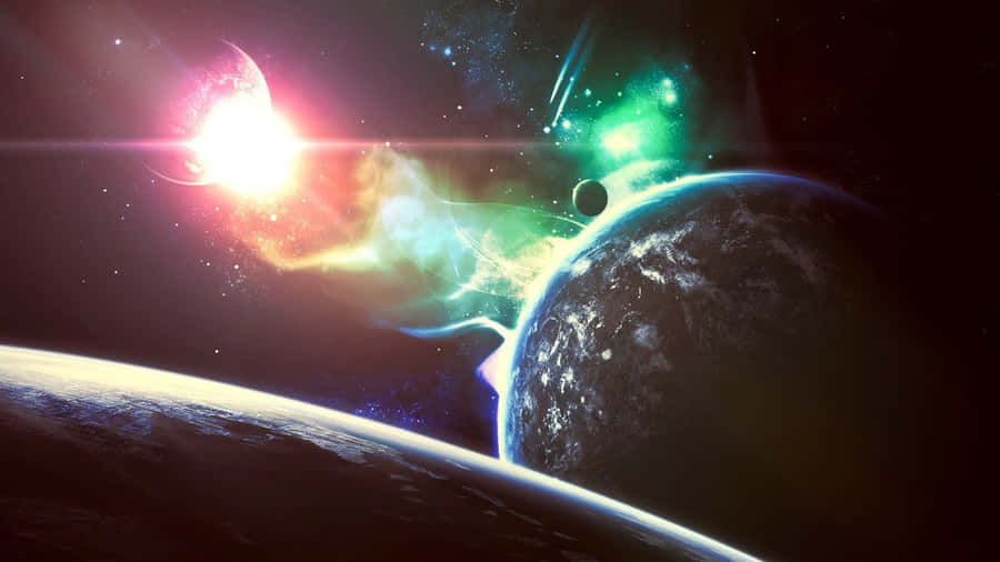 Hypnotic Cosmic Journey Wallpaper