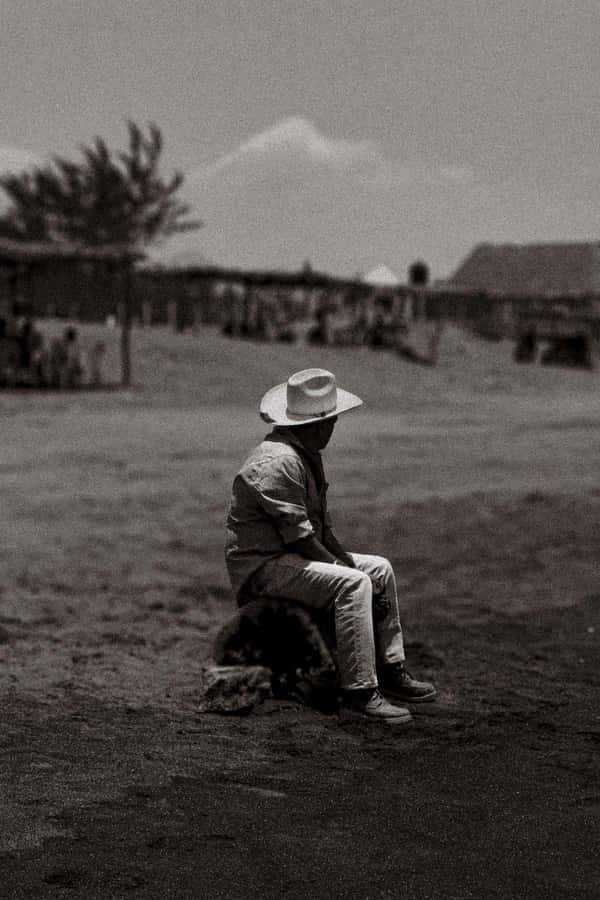 I Am Alone Cowboy Hat Wallpaper