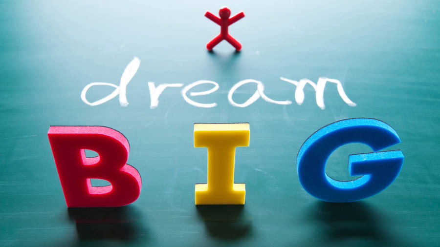 I Dream Big Motivational Desktop Wallpaper