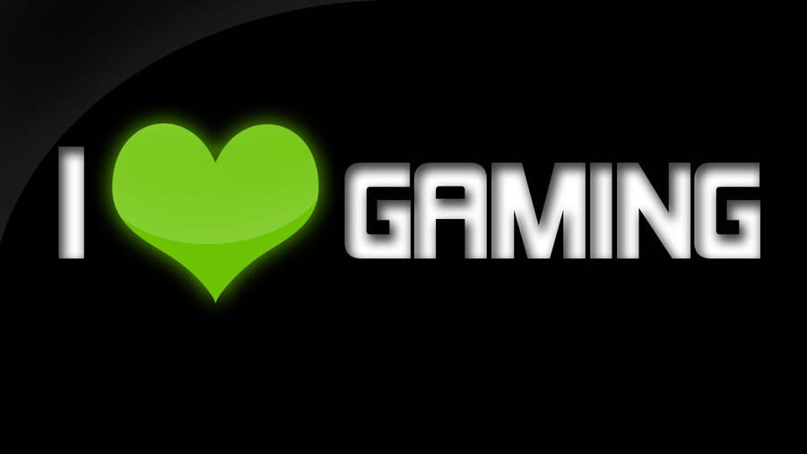 I Love Gaming Logo Wallpaper
