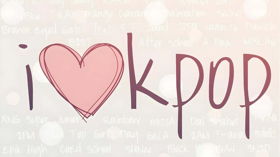 I Love Kpop Wallpaper
