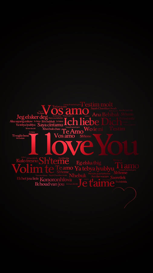 I Love You In Different Languages Wallpaper