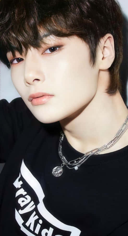 I N Stray Kids Close Up Wallpaper