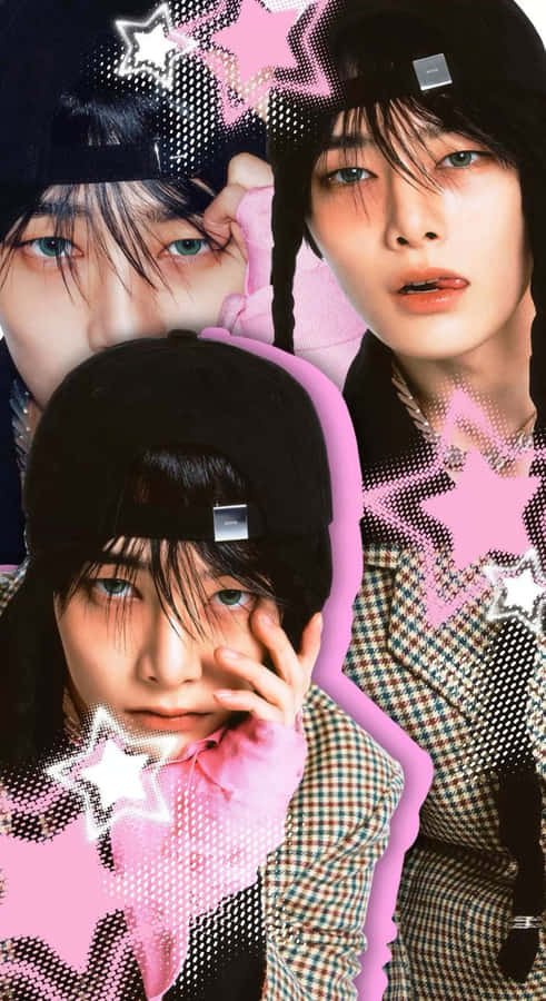 I N Stray Kids Star Collage Wallpaper
