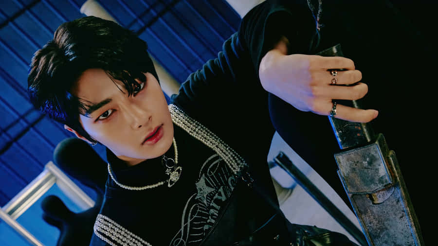 I N Stray Kids Stylish Concept Wallpaper