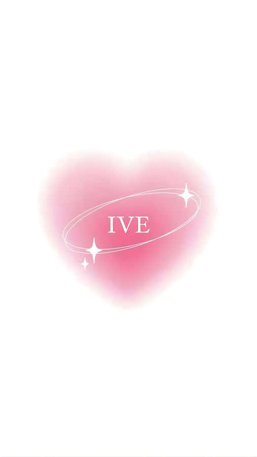 I V E Kpop Heart Logo Wallpaper