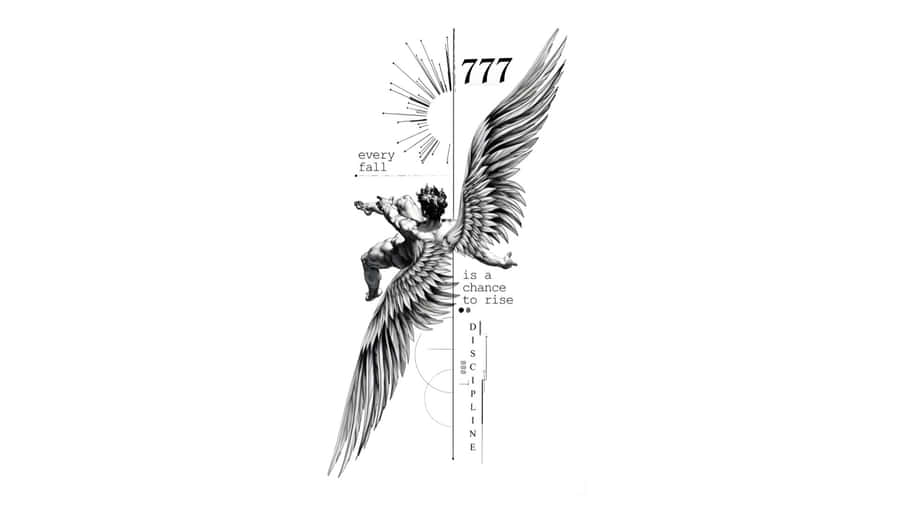 Icarus Flying With Wings Wallpaper