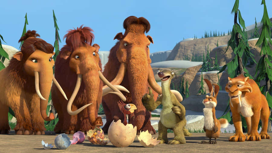 Ice_ Age_ Characters_ Witness_ Hatching Wallpaper