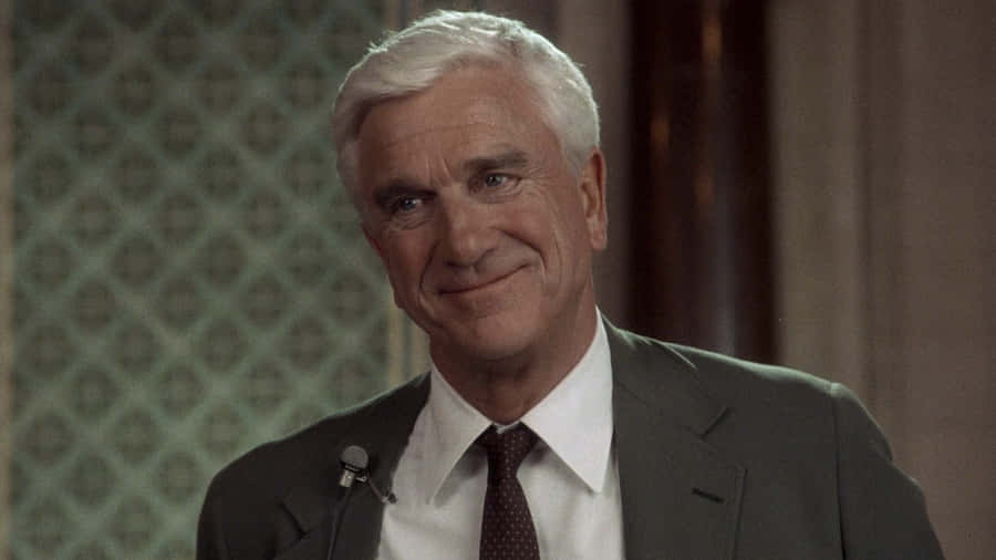 Iconic Comedic Actor Leslie Nielsen Wallpaper