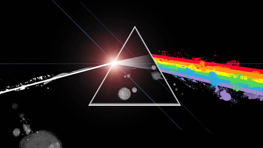 Iconic Dark Side Of The Moon Album Art Wallpaper
