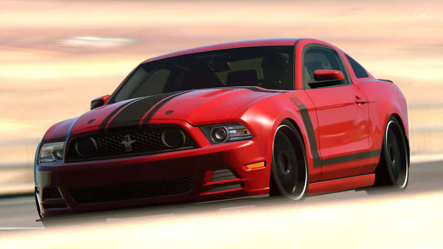 Iconic Ford Mustang Boss 302 - American Muscle Car Power Wallpaper