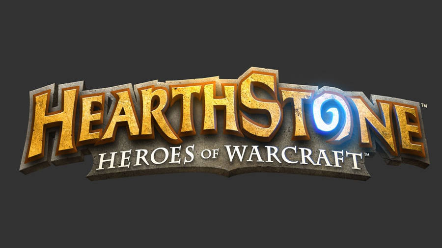 Iconic Hearthstone Logo - Symbol Of Epic Card Battles Wallpaper