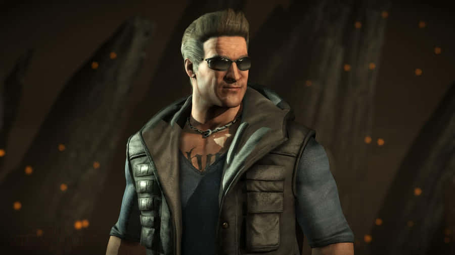 Iconic Johnny Cage In Action Wallpaper