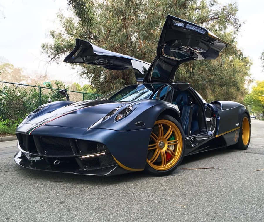 Iconic Pagani Zonda Tricolore In Its Full Glory Wallpaper