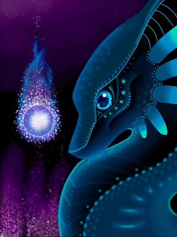 Iconic Scene From Dragon Ball As Goku Unleashes The Kamehameha Wave Wallpaper