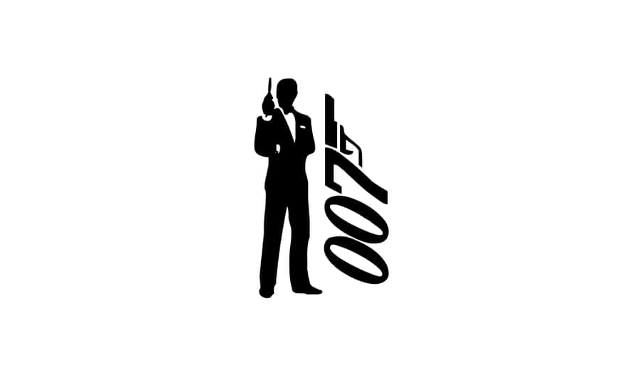 Iconic Spy Silhouette James Bond Wallpaper