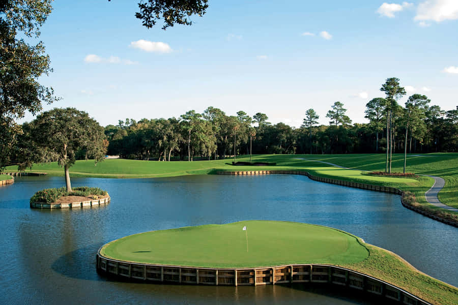 Iconic17th Hole T P C Sawgrass Wallpaper