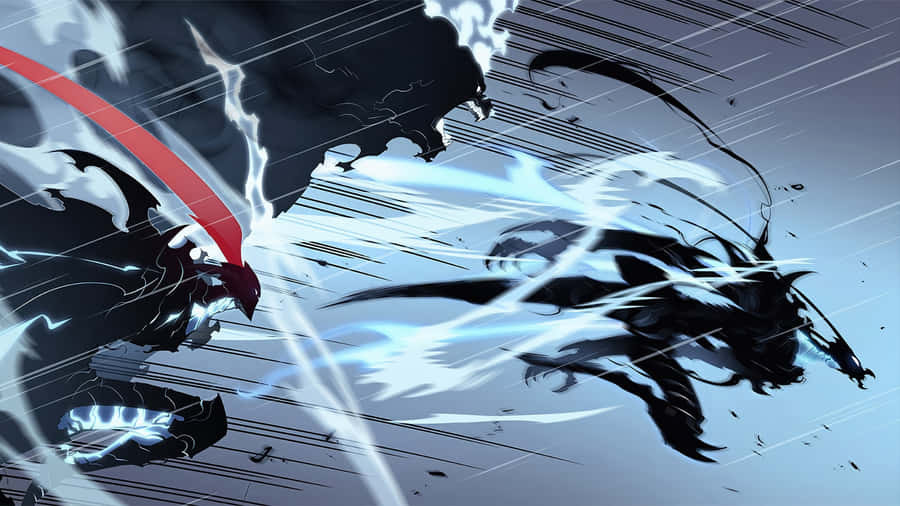 Igris Epic Battle Scene Wallpaper