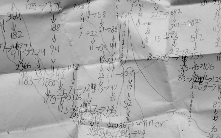 Illegible Computations Wallpaper