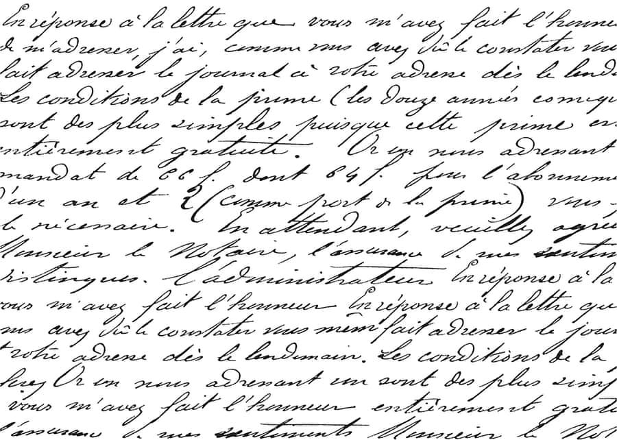 Illegible Italic Cursive Style Wallpaper