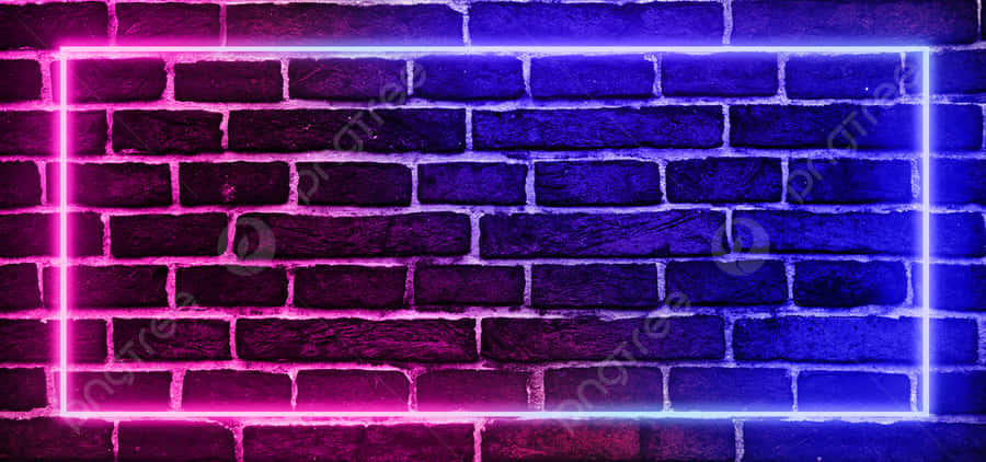 Illuminate Your Workspace With A Modern Purple Neon Aesthetic Computer Wallpaper