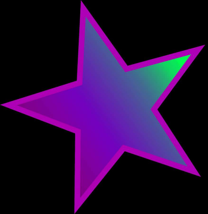 Illuminated Purple Star Twinkles In The Night Sky Wallpaper