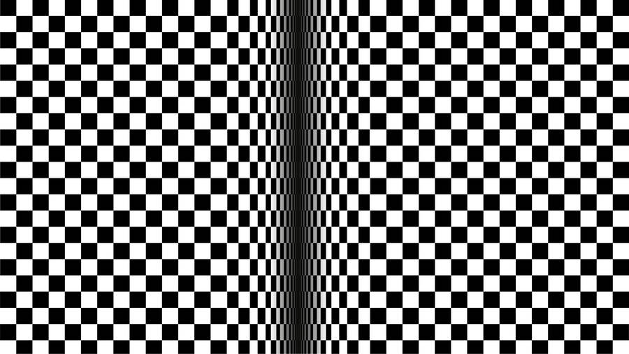 Illusion Black And White Boxes Wallpaper