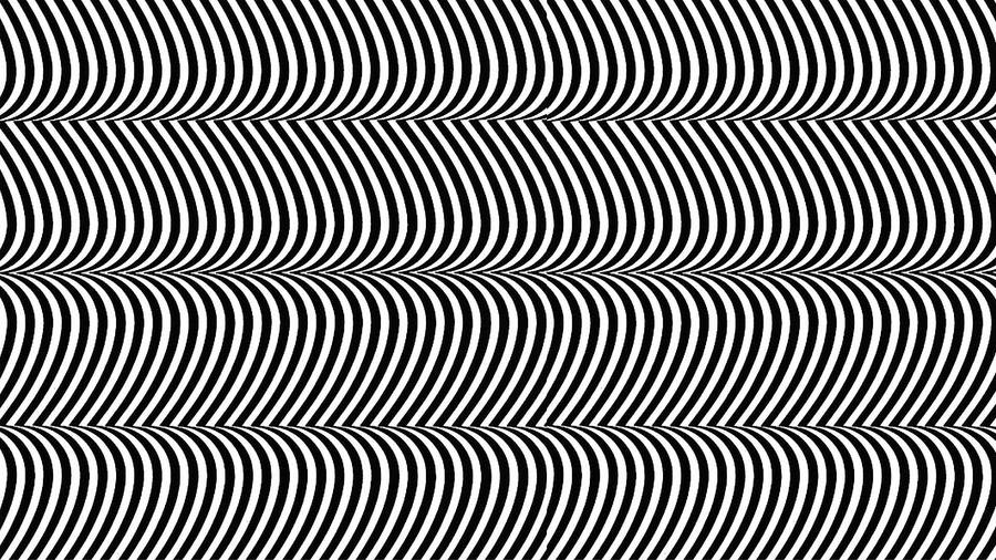 Illusion Curved Lines Wallpaper
