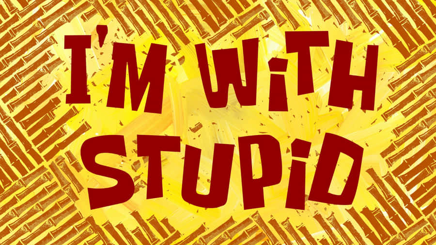 Im With Stupid Sign Wallpaper