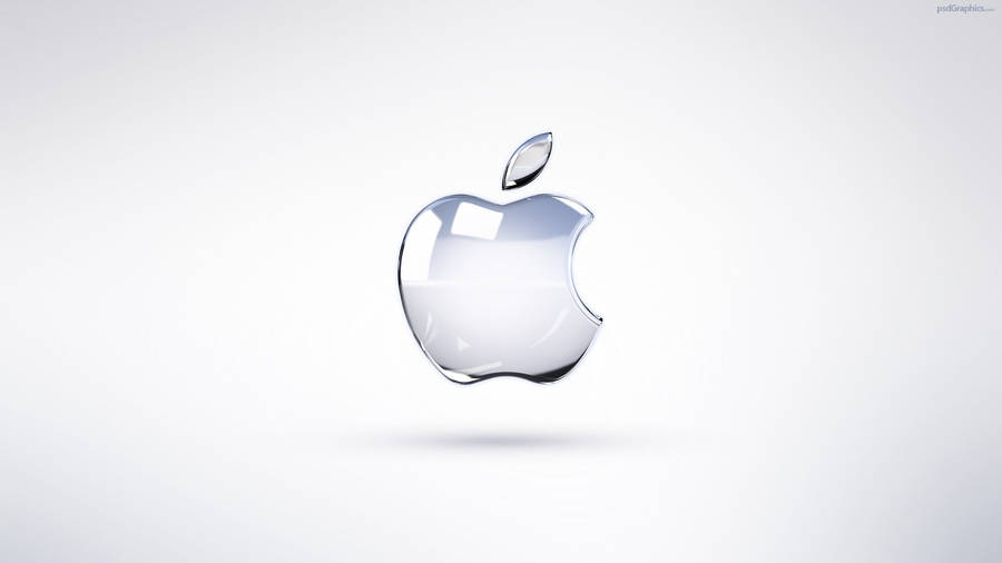 Image Apple Logo On White Background Wallpaper