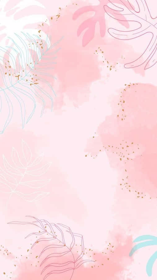 Image Colorful And Soft Pink Watercolor Wallpaper