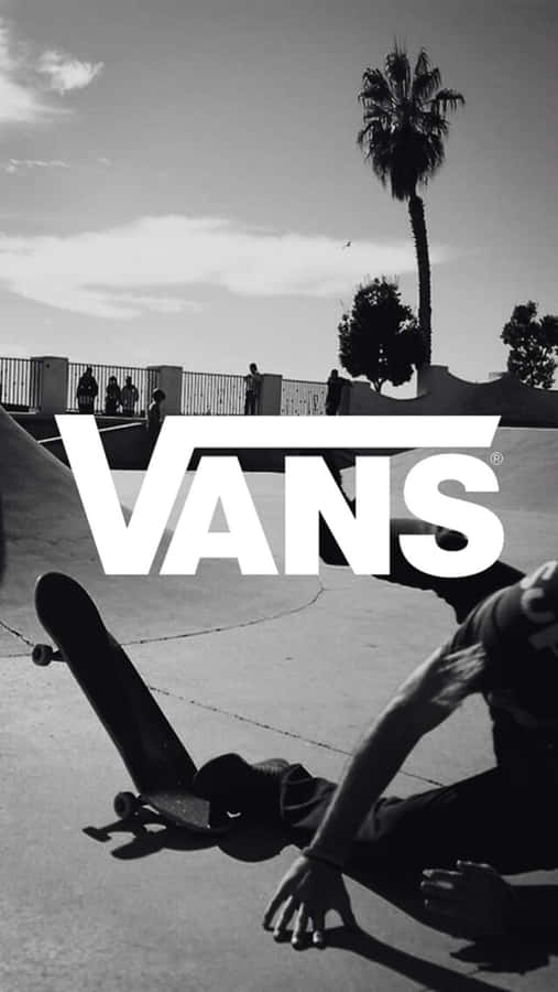 Image Cool Vans Logo With Classic Checkerboard Pattern Wallpaper